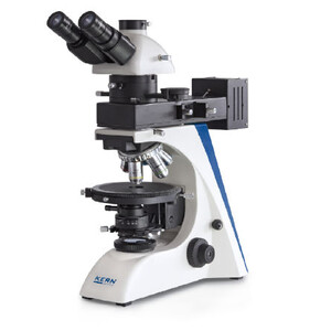 Kern Microscope OPO 185, POL, trino, Inf plan, 40x-600x, incident/reflected light, HAL, 100W