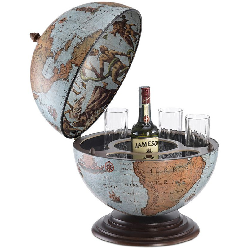 Zoffoli living Globe Bar Nettuno Blue Ocean 40cm