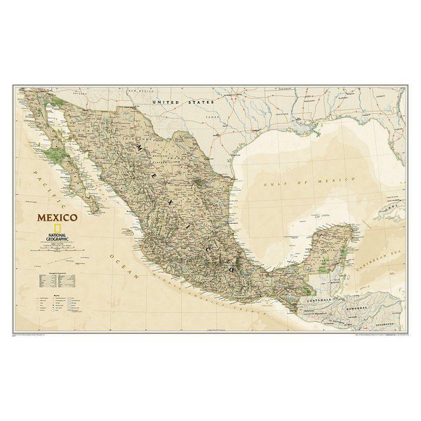 National Geographic Map Mexico