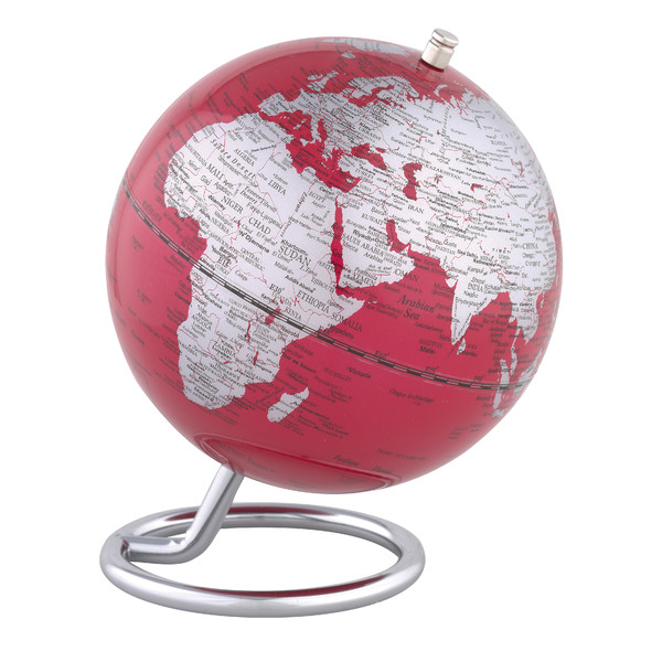 TROIKA Mini globe Galilei Red 13cm