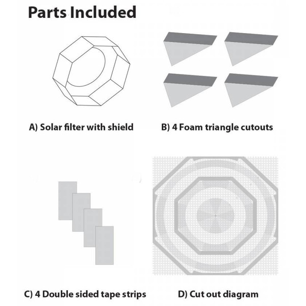 Explore Scientific Sun Catcher solar filter for 110-130mm telescopes