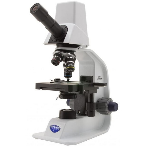 Optika Microscope B-150D-MRPL, digital, mono, rechargeable battery, 1.3MP camera, 400x