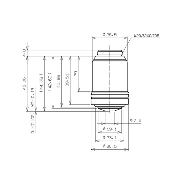 Evident Olympus Objective UPLXAPO100XOPH, 100x, plan, apochro, ph