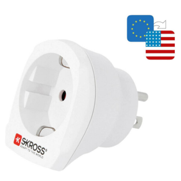 Skross Power pack Europe to USA travel adapter