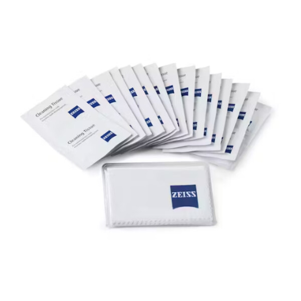 ZEISS 20x wet wipes + microfibre cloth 18x18 cm