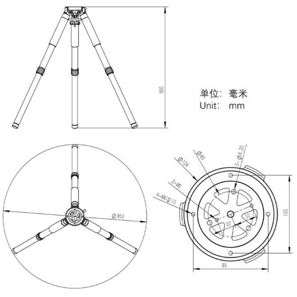 ZWO AM3 Harmonic Equatorial Mount + Carbon Tripod