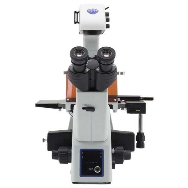 Optika Inverted microscope IM-5FLD, FL, trino, inverse, 10x24mm, AL/DL, LED 5W, 8W w.o. objectives