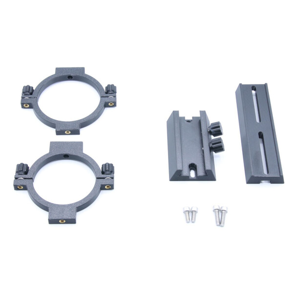 Astroprints Tube clamps with finder base and Prism rail for Samyang 135 mm f/2 lens