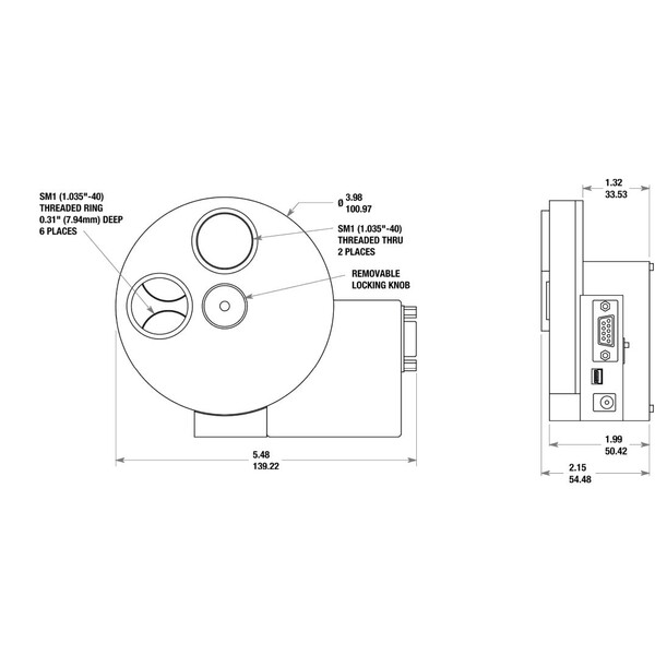 Andover Motorised Filter wheel 12x12.5mm