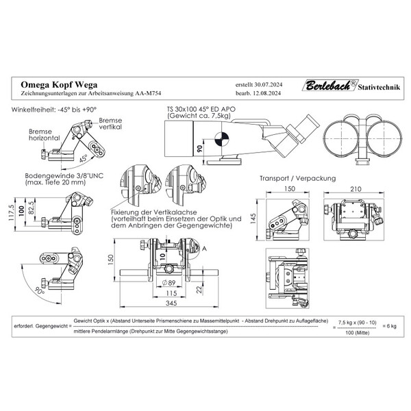 Berlebach Mount Wega AZ