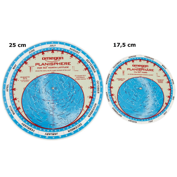 Omegon Star chart Planisphere