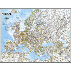 National Geographic Continental map Europe, political, laminated