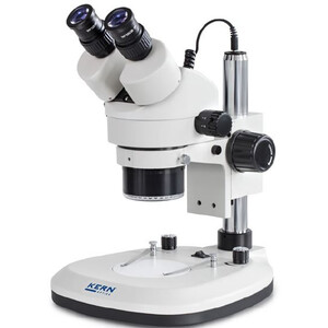 Kern Stereo zoom microscope OZL 466, trino, Ringl., Greenough, 0.7-4.5x, HWF10x20, 3W LED