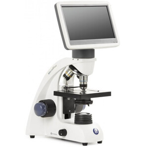 Euromex Microscope MicroBlue, MB.1051-LCD, 5.6 inch LCD screen, Achr. 4/10/S40x objectives, DIN 35mm perf., 40x - 400x, LED, 1W, Cross table