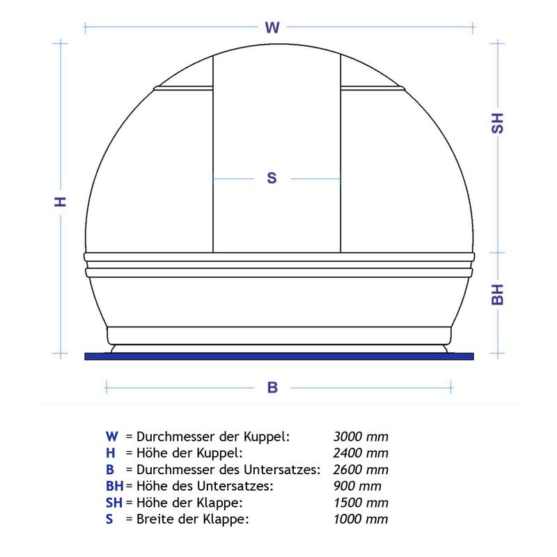 ScopeDome V3, 3m diameter observatory dome