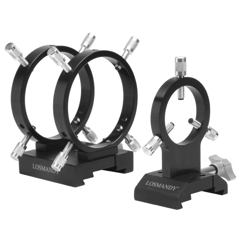 Losmandy Guide scope rings with quick-release connector, 108mm, 66mm