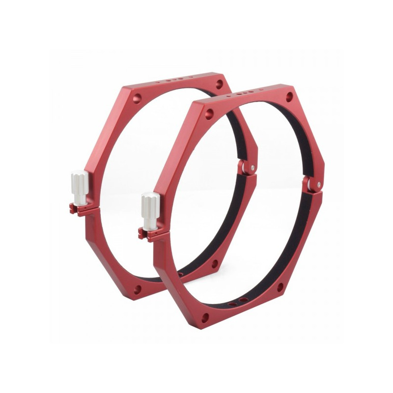 PrimaLuceLab Tube clamps PLUS guide scope rings, 235mm