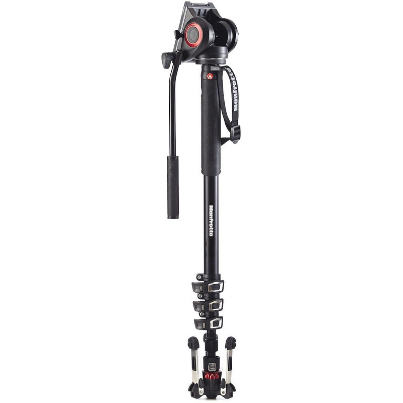 Manfrotto Aluminium monopod MVMXPRO500 tripod with fluid tilt head