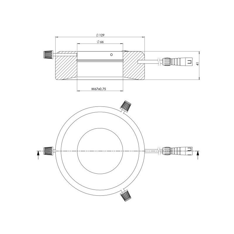 StarLight Opto-Electronics RL12-10s NW, natural white (4,000 K), Ø 66mm