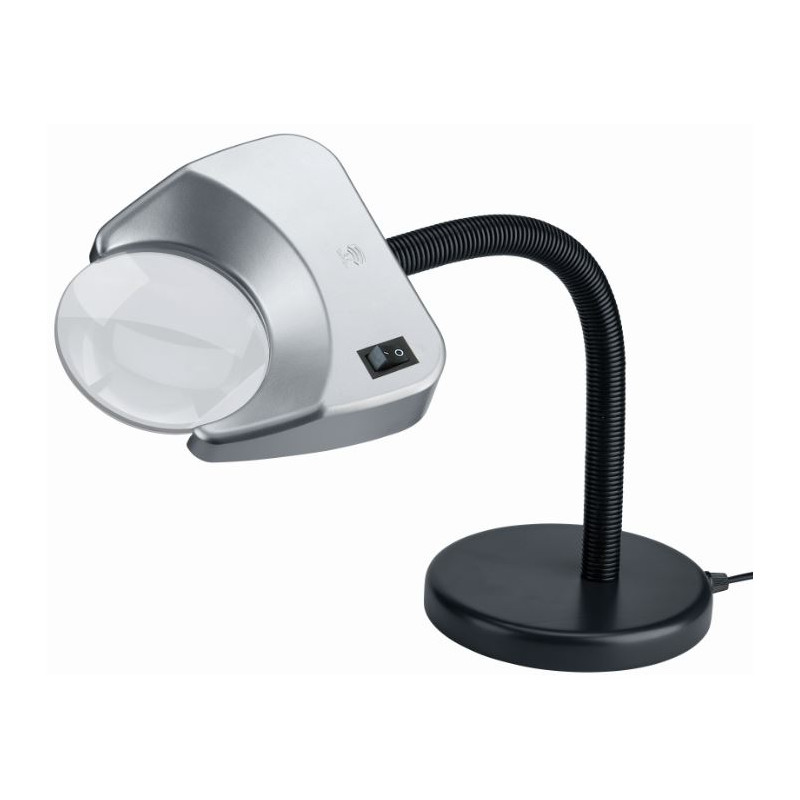 Schweizer Magnifying lamp Tech-Line LED TISCHFUSS Bifo 4500K, 2x/3X, Ø120/31.5mm, bifocal, biconvex