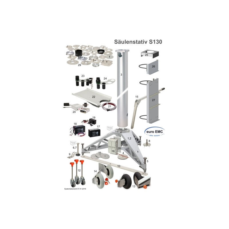 euro EMC Stationary feet for Stand column S130