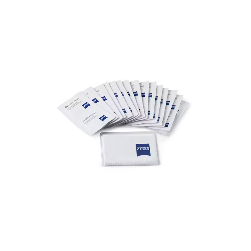 ZEISS 20x wet wipes + microfibre cloth 18x18 cm