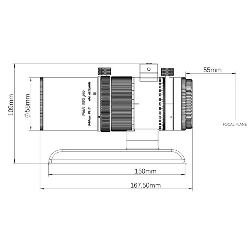 Askar Apochromatic refractor Apochromatischer Refraktor AP 40/180 FMA180PRO OTA