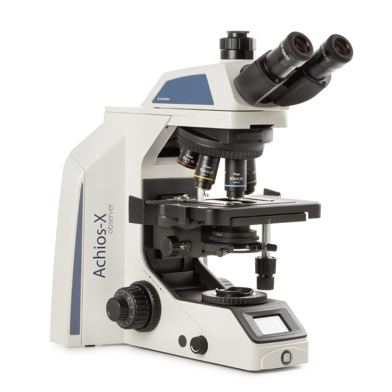 Euromex Microscope Achios-X Observer AX.1052-PLi, bino, EWF 10x/22 mm, plan PLi 4/10/S40x oil IOS, 3 W NeoLED